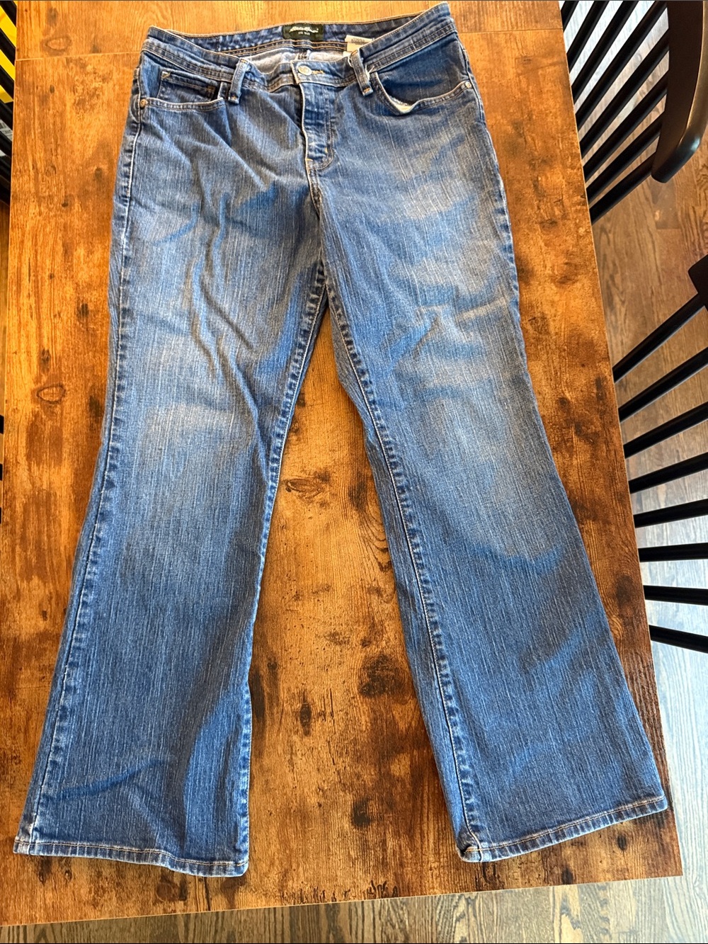 Eddie Bauer Women's Blue Bootcut Jeans